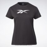 نحيف أسود تي شيرت ناقلات الرسم (حجم كبير) Reebok 0NZ0F837 - Image 8