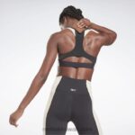 نحيف أسود / جص حمالة صدر رياضية مبطنة من لوكس ريسر Reebok 0NZ0F605 - Image 3