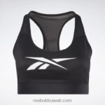 نحيف أسود حمالة صدر رياضية متسابق ناقلات لوكس (حجم كبير) Reebok 0NZ0F612 - Image 6