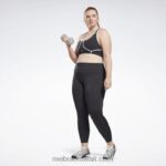 نحيف أسود حمالة صدر لوكس ريسر مبطنة بألوان متداخلة (حجم كبير) Reebok 0NZ0F769 - Image 2