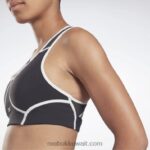 نحيف أسود حمالة صدر لوكس متسابق مبطنة بالألوان Reebok 0NZ0F499 - Image 6