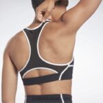 نحيف أسود حمالة صدر لوكس متسابق مبطنة بالألوان Reebok 0NZ0F499 - Image 7