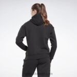 نحيف أسود سويت شيرت صوف بشعار الماركة كبير Reebok 0NZ0F408 - Image 3