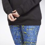 نحيف أسود سويت شيرت صوف محبوك بشعار الماركة (مقاس كبير) Reebok 0NZ0F998 - Image 6