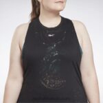 نحيف أسود قمة خزان الإرهاق (حجم كبير) Reebok 0NZ0F614 - Image 5