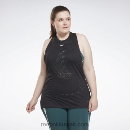 نحيف أسود قمة خزان الإرهاق (حجم كبير) Reebok 0NZ0F614