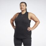 نحيف أسود قمة خزان الإرهاق (حجم كبير) Reebok 0NZ0F829