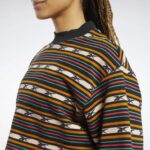 نحيف أسود قميص من النوع الثقيل الكلاسيكي المطبوع Reebok 0NZ0F995 - Image 5