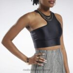 نحيف أسود كاردي ب تانك توب قصير بكتف واحد Reebok 0NZ0F542 - Image 5