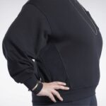 نحيف أسود كنزة كلاسيك قطن فرنسي تيري (حجم كبير) Reebok 0NZ0F898 - Image 5