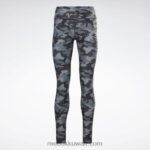 نحيف أسود كولون لوكس بطبعة مموهة جريئة Reebok 0NZ0F433 - Image 6