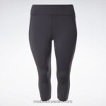نحيف أسود لوكس 3/4 ليقنز (حجم كبير) Reebok 0NZ0F653 - Image 8