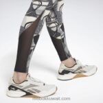 نحيف أسود لوكس أداء طماق Reebok 0NZ0F946 - Image 2