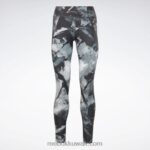 نحيف أسود لوكس كل انحاء طباعة جريئة الجوارب Reebok 0NZ0F376 - Image 6