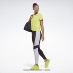 نحيف أسود لوكس كولون بلوك بخصر مرتفع Reebok 0NZ0F353 - Image 2