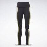 نحيف أسود لوكس كولون بلوك بخصر مرتفع Reebok 0NZ0F353 - Image 6