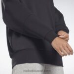نحيف أسود لوكس هوديي كبير الحجم Reebok 0NZ0F451 - Image 5