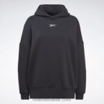 نحيف أسود لوكس هوديي كبير الحجم Reebok 0NZ0F451 - Image 7