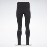 نحيف أسود ليه ميلز لوكس تؤدي الجوارب الضيقة Reebok 0NZ0F540 - Image 8