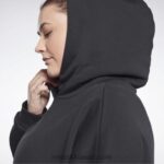 نحيف أسود هودي كبير الحجم معاد تدويره في الاستوديو (حجم كبير) Reebok 0NZ0F509 - Image 6