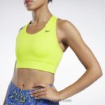 نحيف أصفر حامض أساسيات الجري حمالة صدر عالية التأثير Reebok 0NZ0F484 - Image 4