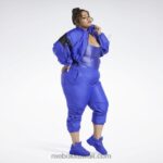 نحيف ألتيما الأرجواني جاكيت قصير منسوج كاردي بي (مقاس كبير) Reebok 0NZ0F708 - Image 8