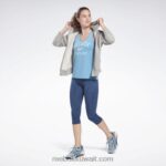نحيف الأزرق الأساسي جاهز للتمارين الرياضية بشعار كبير Reebok 0NZ0F846 - Image 2