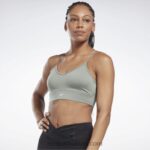 نحيف الانسجام الأخضر حمالة صدر رياضية جاهزة للتمارين الرياضية Reebok 0NZ0F776
