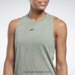نحيف الانسجام الأخضر قمة خزان الإرهاق Reebok 0NZ0F535 - Image 4