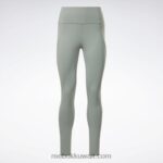 نحيف الانسجام الأخضر كولون لوكس بخصر مرتفع Reebok 0NZ0F233 - Image 6