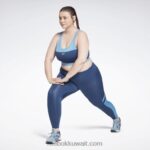 نحيف الباتيك الأزرق طماق شبكة جاهزة للتمارين الرياضية (حجم كبير) Reebok 0NZ0F810 - Image 3