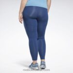 نحيف الباتيك الأزرق طماق لوكس (حجم كبير) Reebok 0NZ0F772 - Image 3