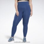 نحيف الباتيك الأزرق كولون لوكس عالي الخصر (حجم كبير) Reebok 0NZ0F866