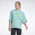 نحيف البط البري شبه الكلاسيكي تي شيرت بطبقات من لي ميلز Reebok 0NZ0F720