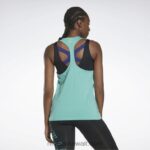 نحيف البط البري شبه الكلاسيكي ليه ميلز تانك توب بودي كومبات أكتيفشيل برسومات Reebok 0NZ0F552 - Image 3