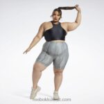 نحيف البيج الحديث شورت كاردي بي ليغينغ بخصر مرتفع (مقاس كبير) Reebok 0NZ0F568 - Image 3
