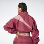 نحيف الترياتلون الأحمر سترة كاردي ب الساتان المنسوجة Reebok 0NZ0F70 - Image 3