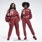 نحيف الترياتلون الأحمر سترة كاردي ب الساتان المنسوجة Reebok 0NZ0F70 - Image 4