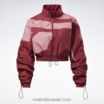 نحيف الترياتلون الأحمر سترة كاردي ب الساتان المنسوجة Reebok 0NZ0F70 - Image 8