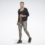 نحيف الجيش الأخضر كولون لوكس بطبعة مموهة جريئة Reebok 0NZ0F642 - Image 3