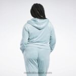 نحيف الرمادي الساحلي كنزة كلاسيك انرجي كيو 4 قطيفة بسحاب (مقاس كبير) Reebok 0NZ0F899 - Image 4