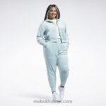 نحيف الرمادي الساحلي كنزة كلاسيك انرجي كيو 4 قطيفة بسحاب (مقاس كبير) Reebok 0NZ0F899 - Image 5