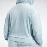نحيف الرمادي الساحلي كنزة كلاسيك انرجي كيو 4 قطيفة بسحاب (مقاس كبير) Reebok 0NZ0F899 - Image 6