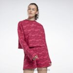 نحيف السعي الوردي طبعت myt طويلة الأكمام التستر Reebok 0NZ0F990