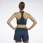 نحيف الغابة الخضراء تشغيل حمالة صدر رياضية مطبوعة Reebok 0NZ0F690 - Image 3