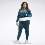 نحيف الغابة الخضراء كنزة كلاسيك انرجي كيو 4 قطيفة بسحاب (مقاس كبير) Reebok 0NZ0F893 - Image 2