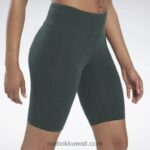 نحيف الغابة الخضراء ميل شورت مجسم بشعار الماركة Reebok 0NZ0F977 - Image 5