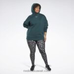 نحيف الغابة الخضراء هودي كبير الحجم معاد تدويره في الاستوديو (حجم كبير) Reebok 0NZ0F586 - Image 3