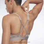 نحيف بولدر الرمادي حمالة صدر رياضية شرائط لوكس Reebok 0NZ0F996 - Image 6
