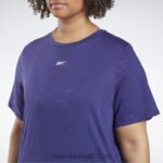 نحيف جريئة الأرجواني تي شيرت نضوب (حجم كبير) Reebok 0NZ0F545 - Image 4